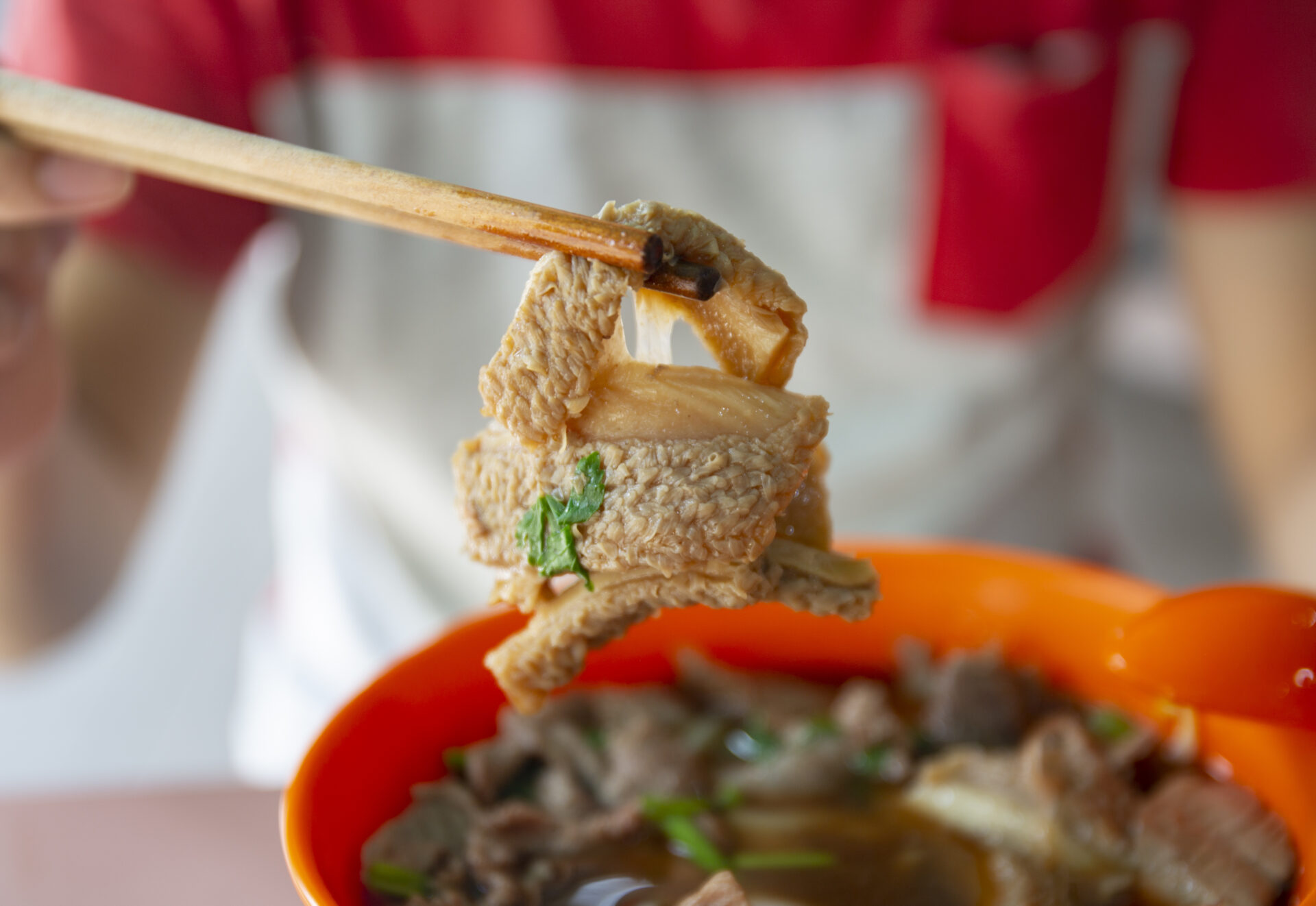 Kim Huat Teochew Beef Noodles - Tripe closeup
