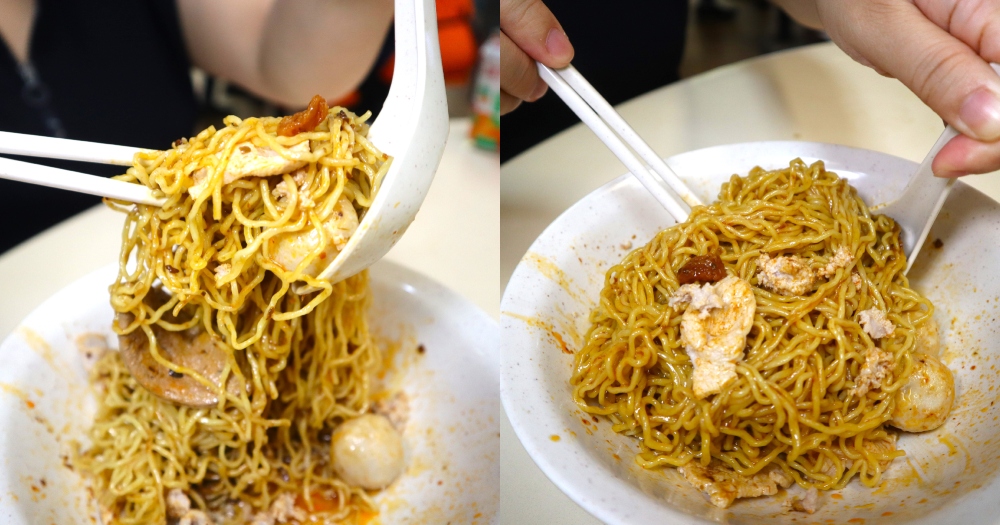 Shan Yuan Teochew Kway Teow Noodle - minced meat noodle tossing