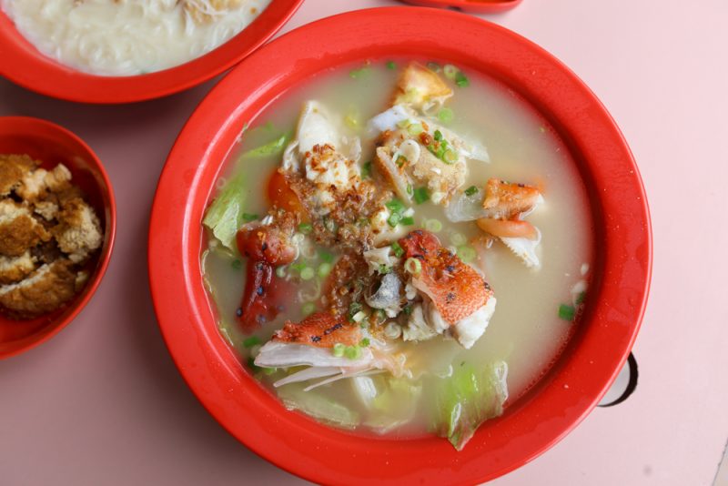 Chong boon market - red grouper soup