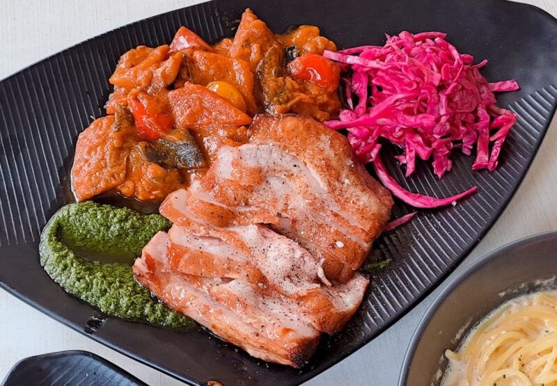 Ulu Eateries - mad charcoal pork dish