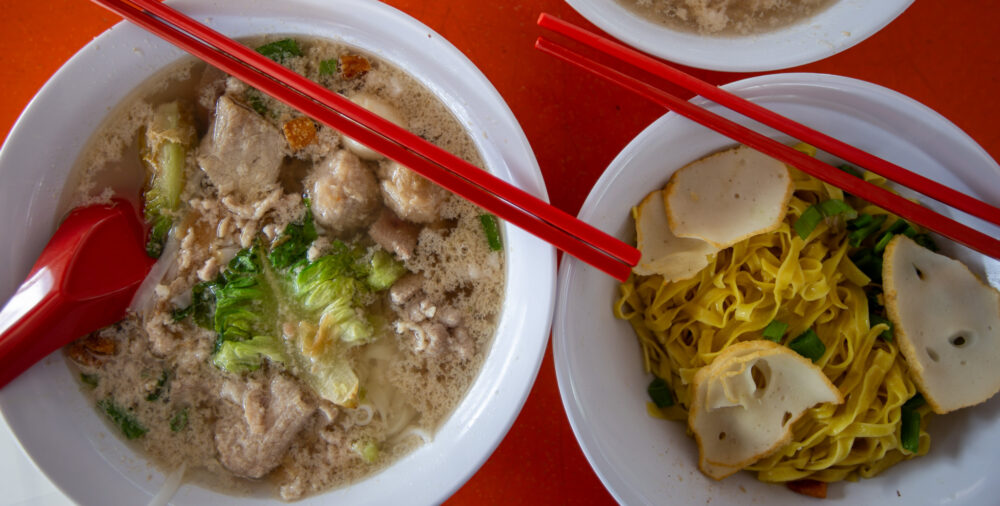 JB Old San Huan Teochew Kway Teow Soup - soup and dry