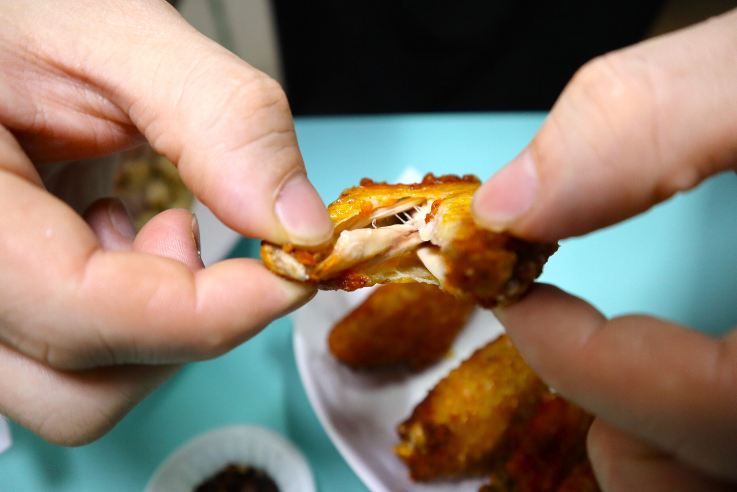 just pasta - roasted wing insides