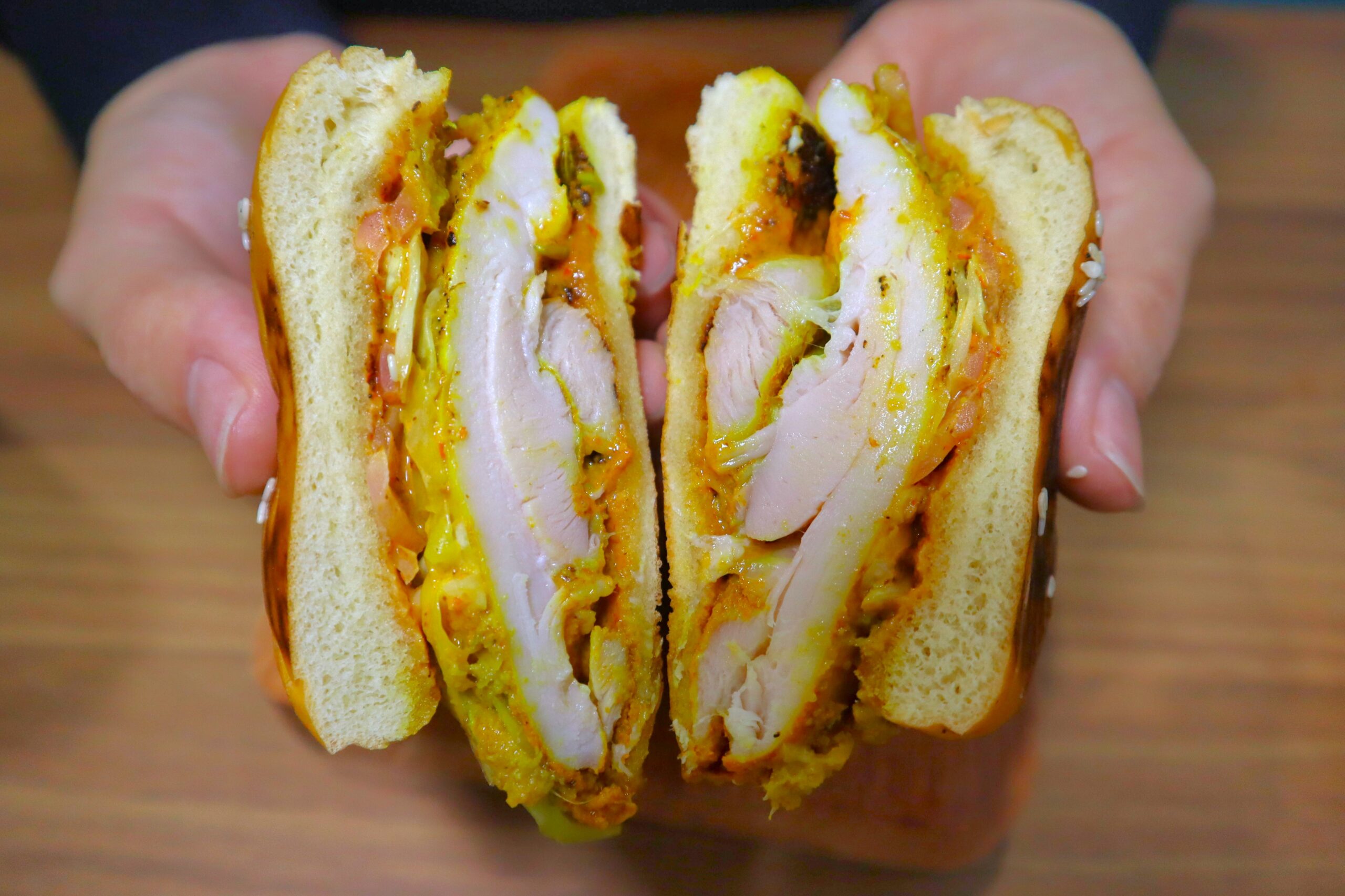TP burger - boom boom burger insides