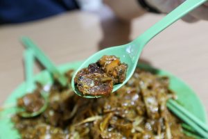 Ang Mo Kio Fried Kway Teow - lap cheong and cockles