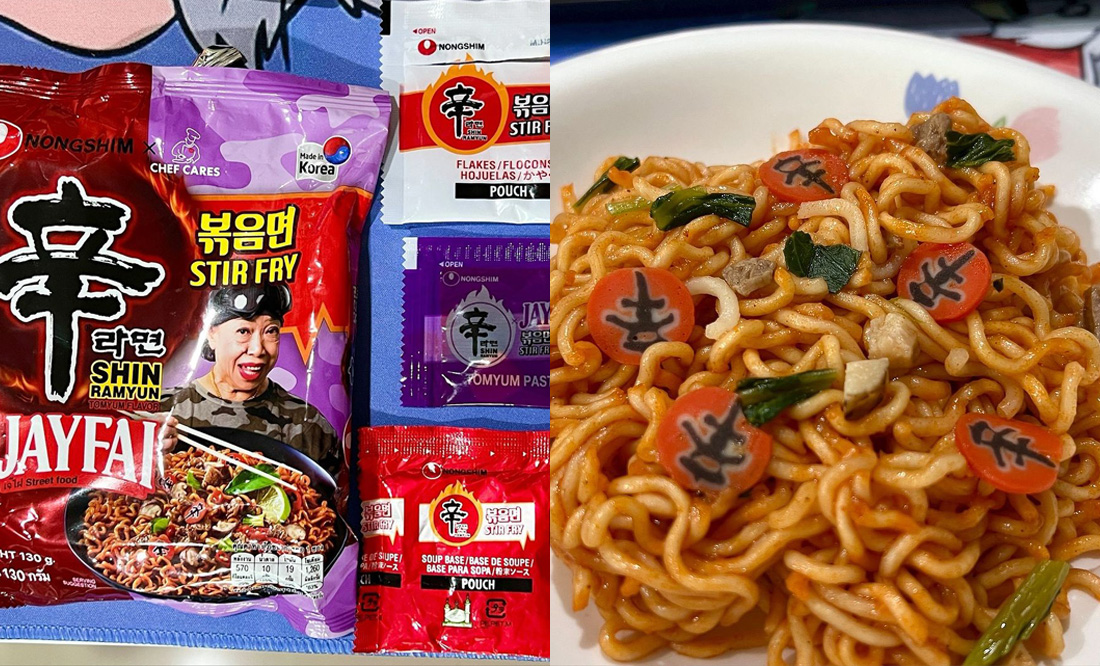 Shin Ramyun x Jay Fai - Stir-fry Tom Yum instant noodles