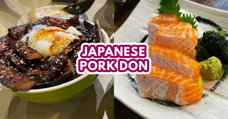 Senya serves mouthwatering Japanese pork don & fatty salmon belly sashimi