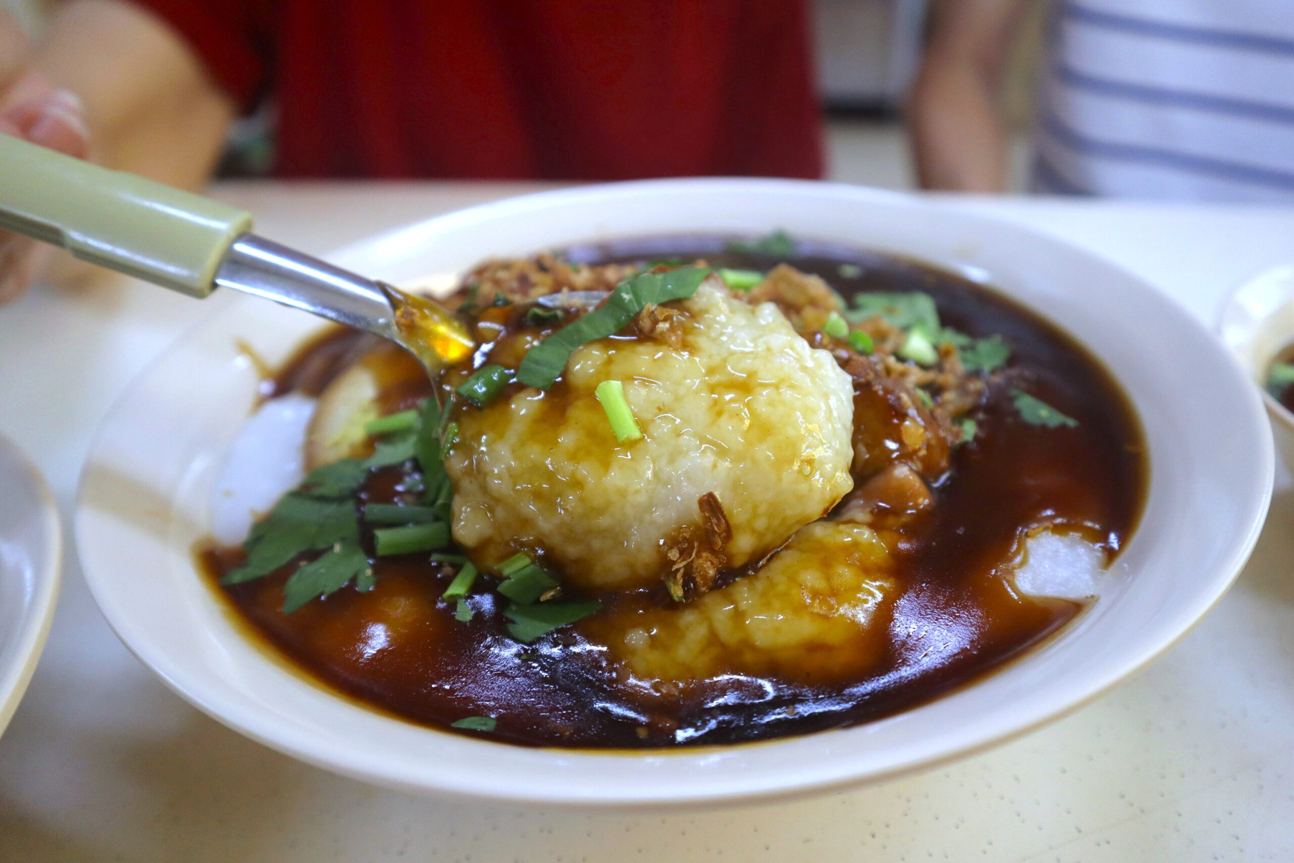best-rated duck rice - duck porridge closeup