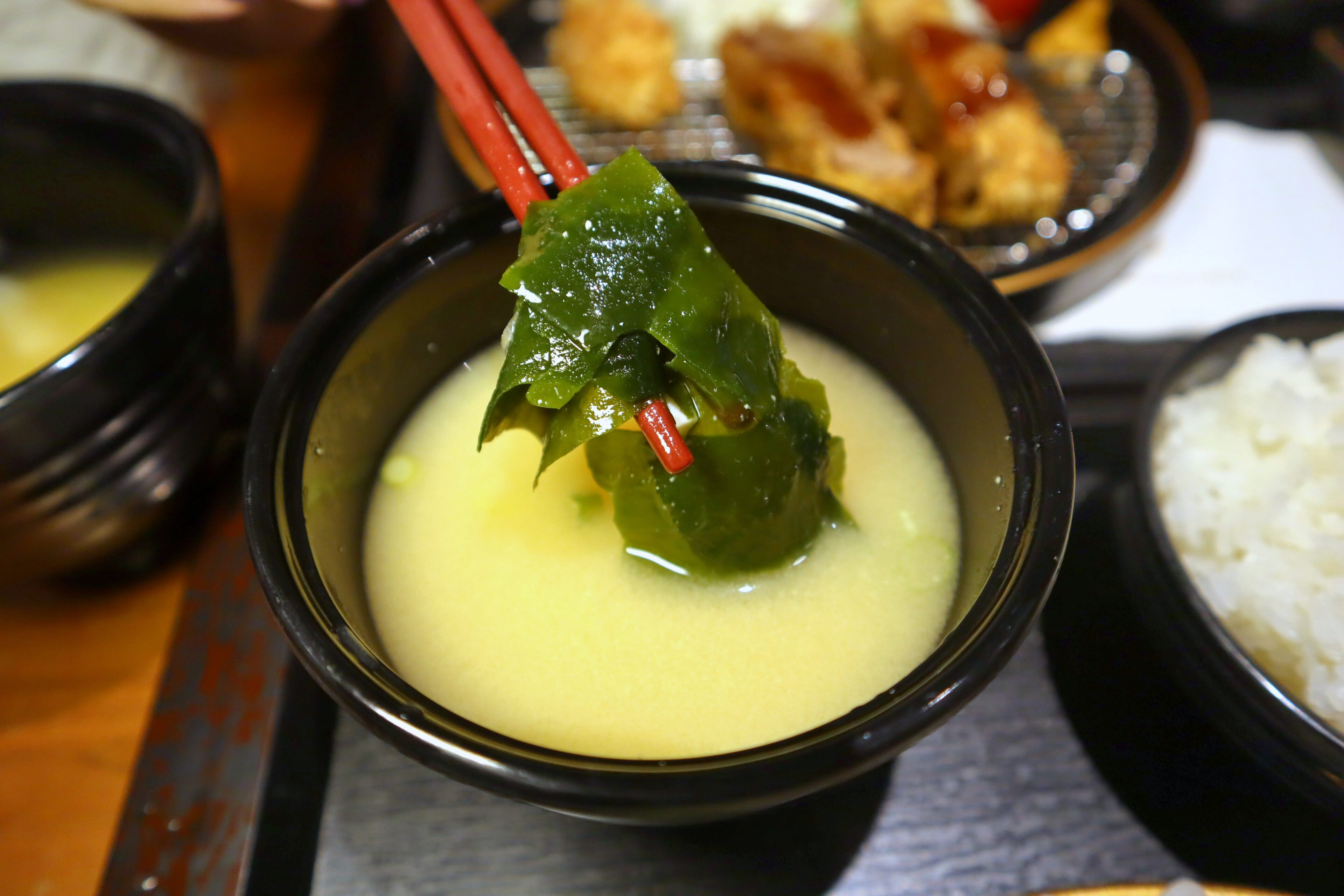 itacho tonkatsu - miso soup