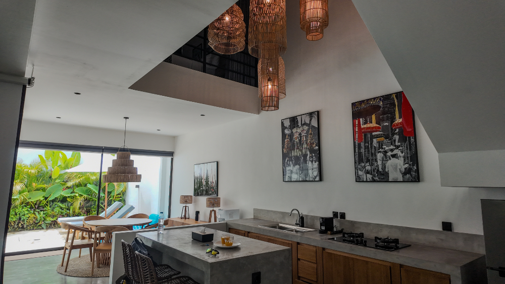 Bali Airbnbs - Open Kitchen Concept at Villa Castello