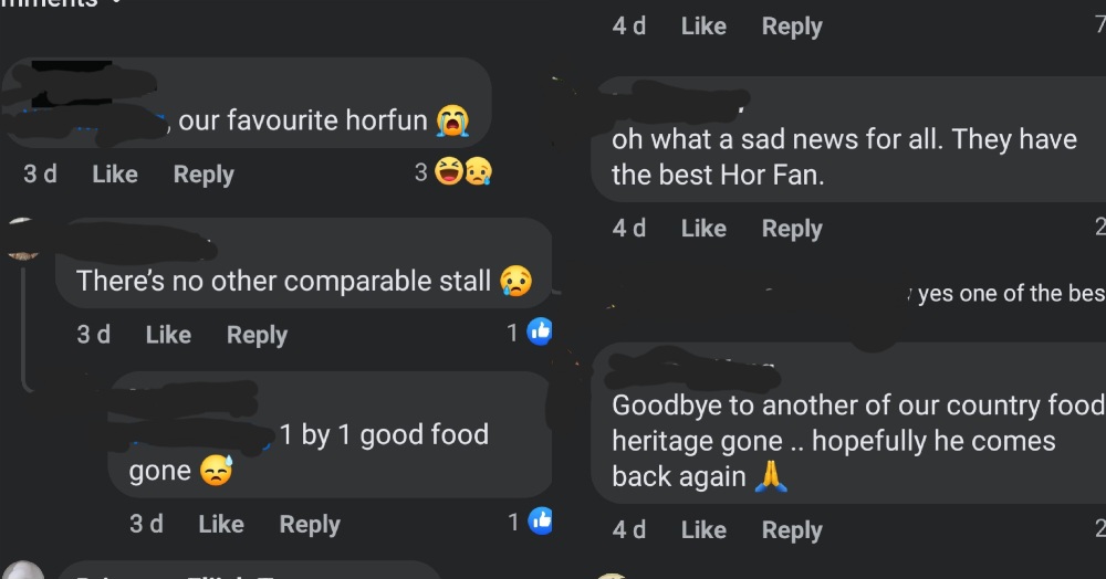 changi lor 108 closes - online comments