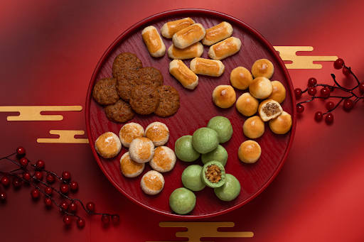 cny - tray of cookies