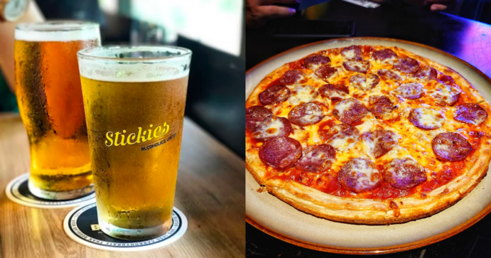 Stickies - Beer and Pizza