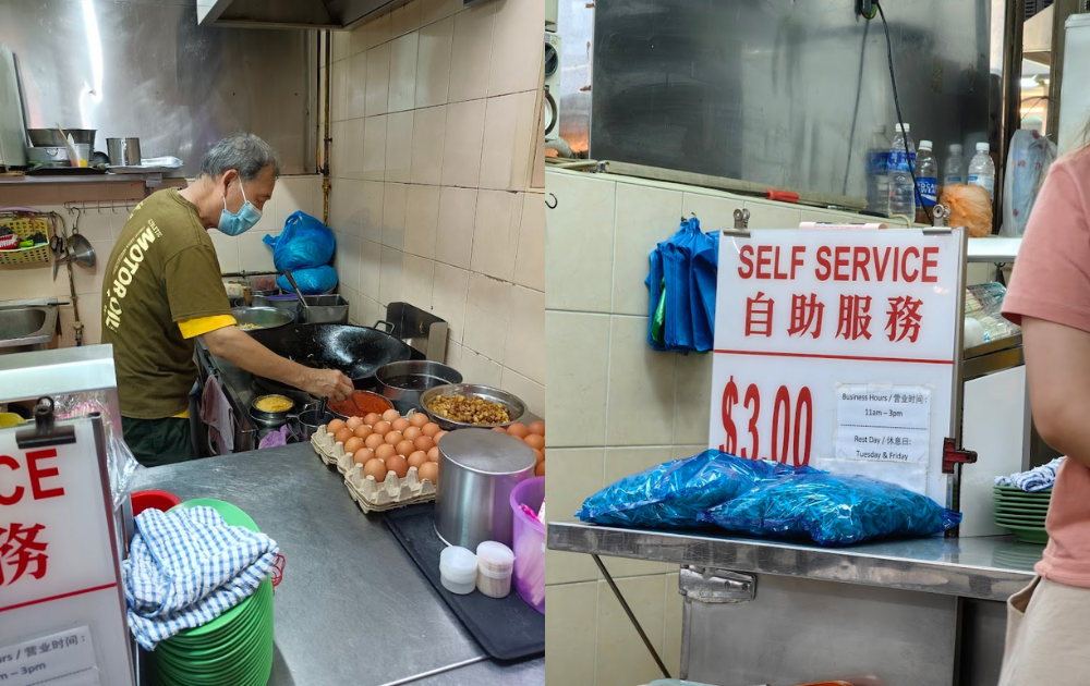 Chuan Kee Fried Kway Teow - Stall owner frying