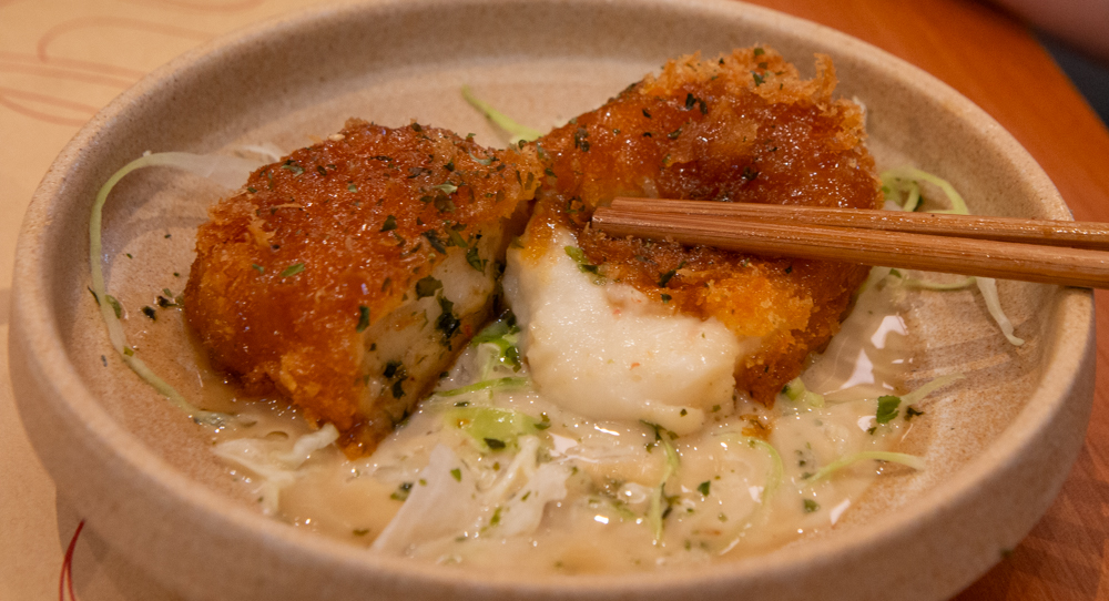 Umai Udon Bar - Truffle Korokke oozing