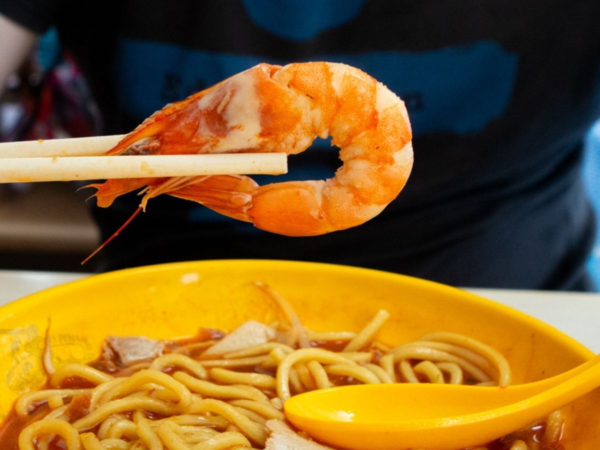 penang delights - penang prawn mee prawn