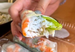 pho me - spring roll close up