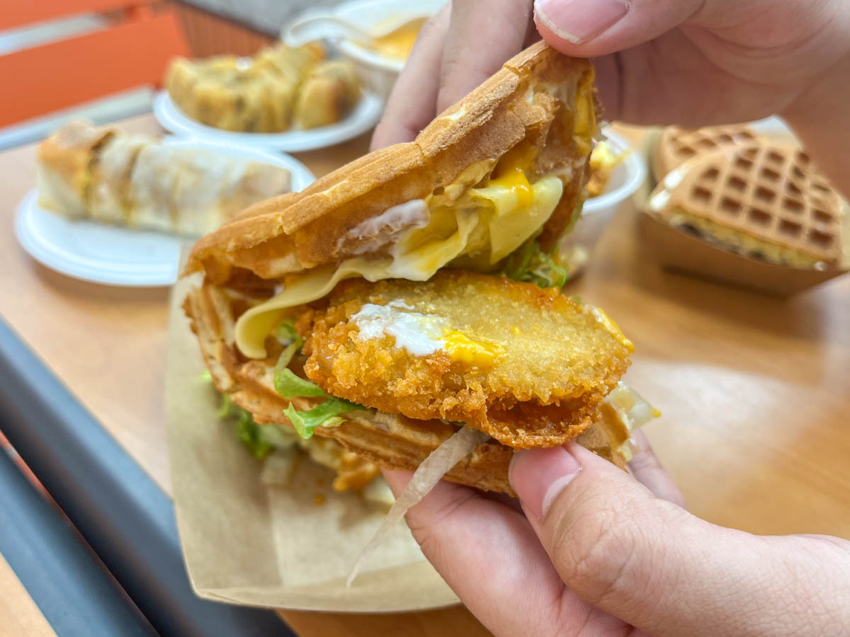 Bites by Ann Chin - Chicken Cutlet Waffle