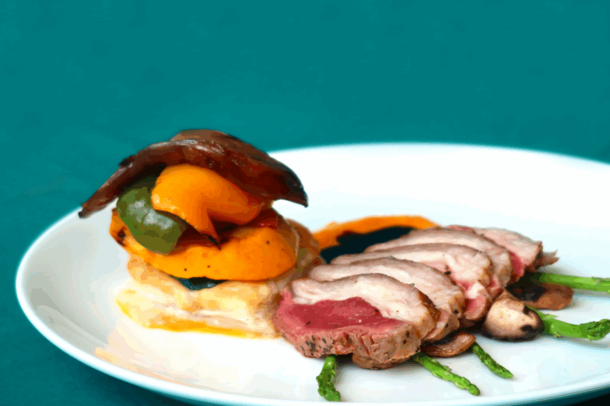 Oven Roasted Lamb Saddle Landscape Oven Roasted Lamb Saddle Landscape