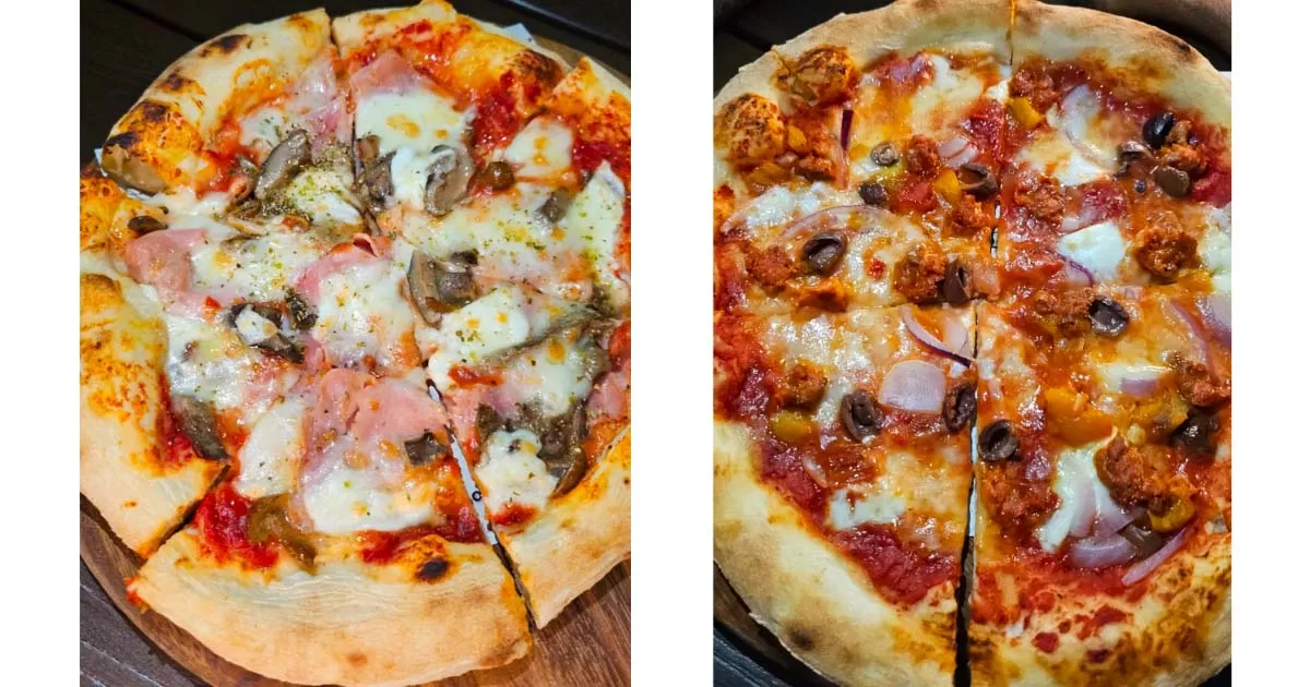 L'Arte Pizza & Focaccia - Cotto & Fungi and Diavola