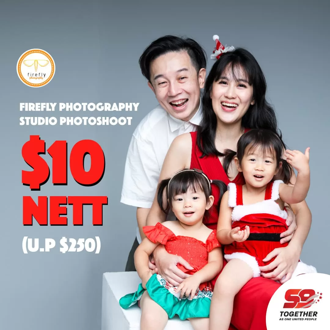 best ndp lifestyle deal - Firefly Photography $10 Only (U.P $250) Studio Family Photo Shoot 1720016995 original