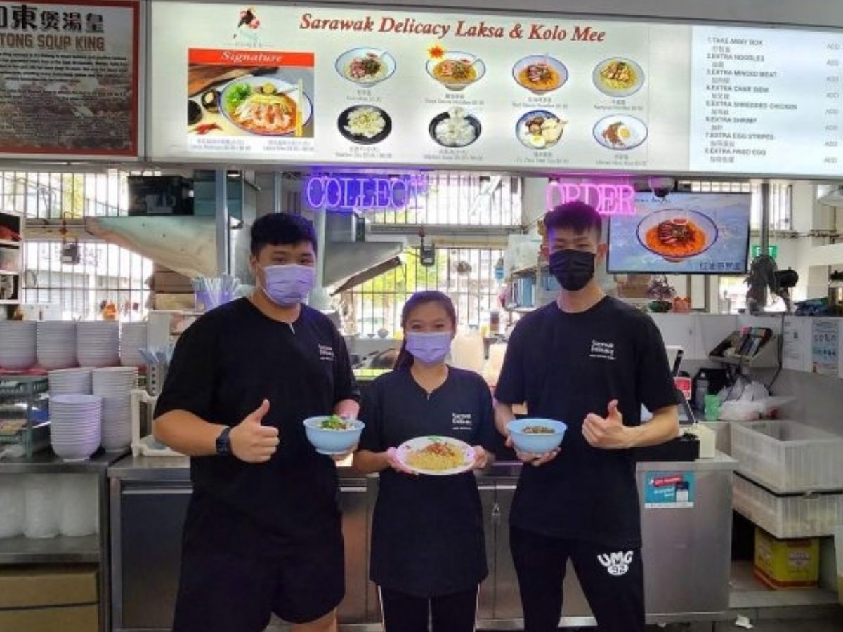 Sarawak Delicacy Laksa & Kolo Mee - staff and owners