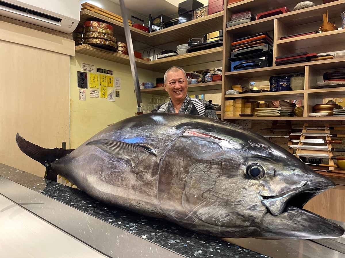 Bon Odori - Tuna cutting