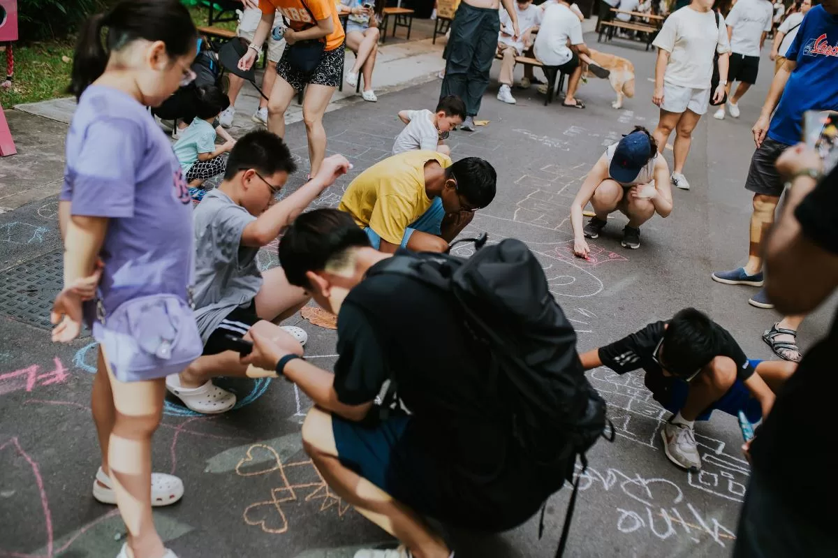 Sentosa Festive Market - Chalk Drawing