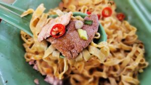 Fu Yuan Minced Pork Noodles minced pork noodles closeup