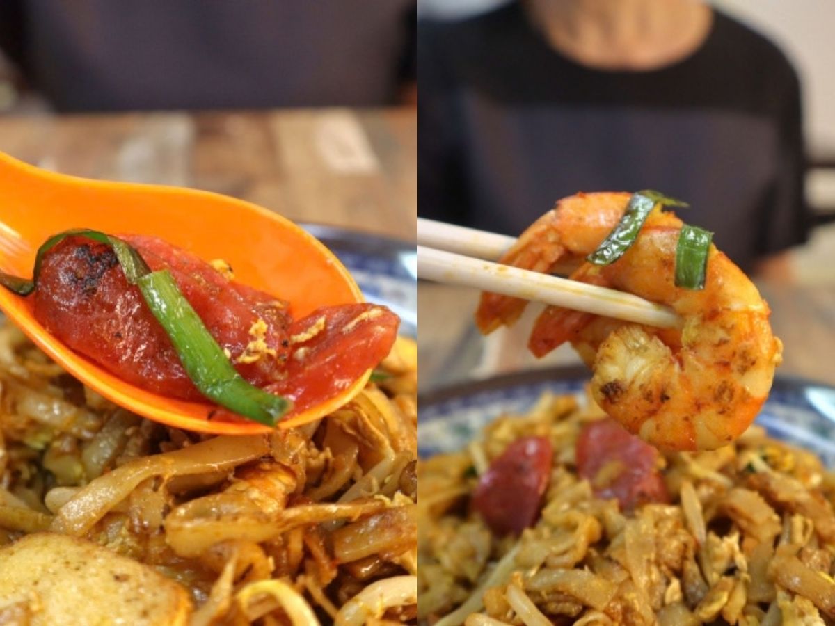 Traditional Penang Food - fried kway teow ingredients
