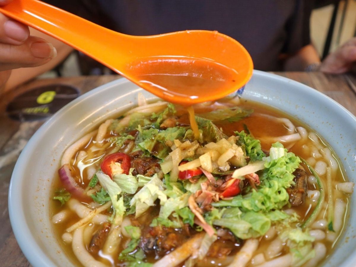 Traditional Penang Food - assam laksa broth
