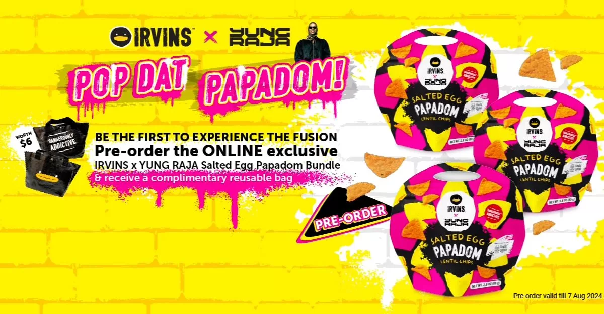 Yung Raja Salted Egg Papadom - Preorder Promotion