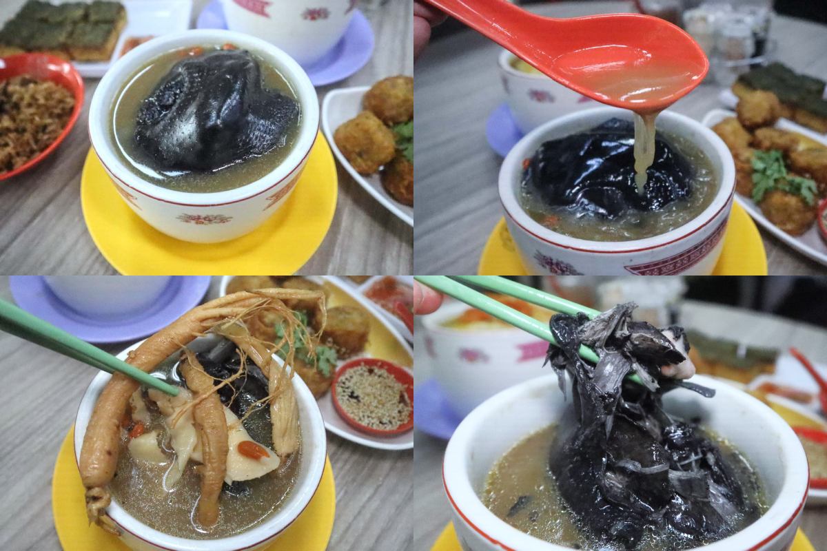 best double-boiled soup - black chicken soup