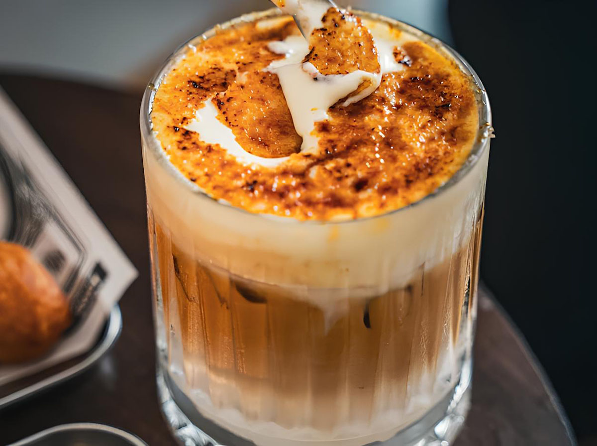 The Blue Door Coffee House - Creme brulee latte
