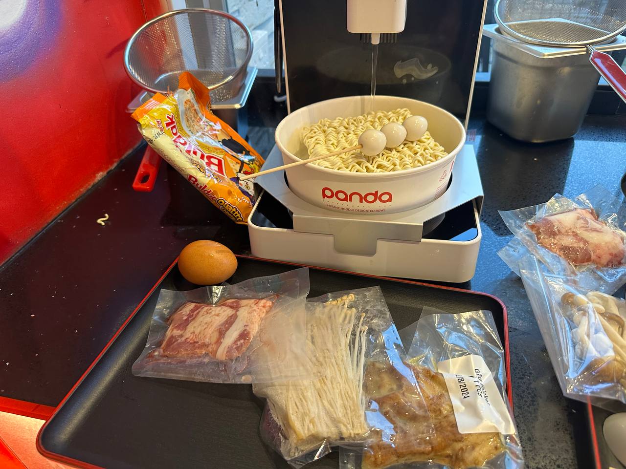 Midnight Noodle Club - cooking station