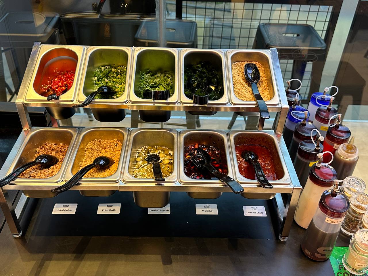 Midnight Noodle Club - condiment section