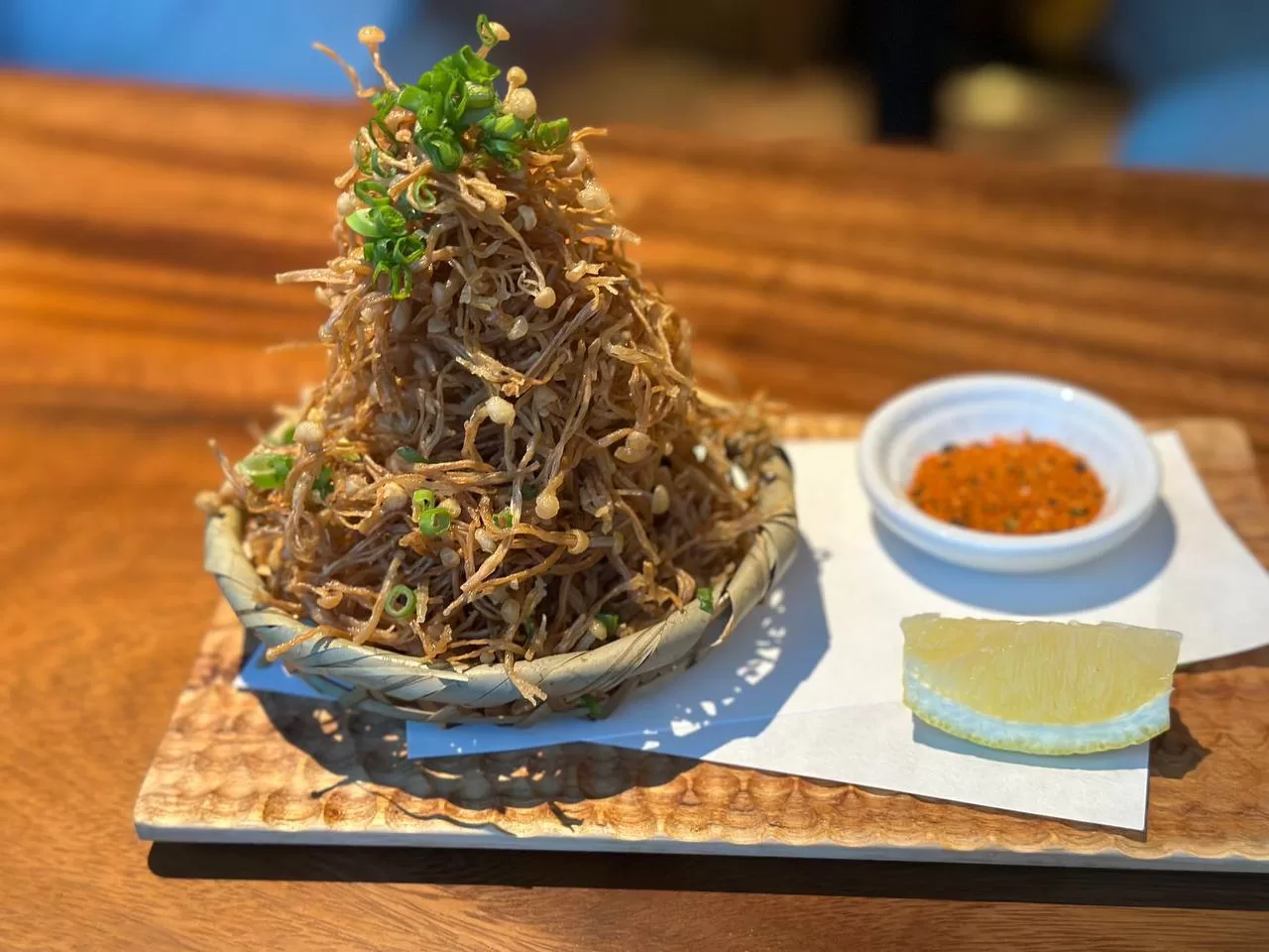 Mensho Tokyo - fried enoki