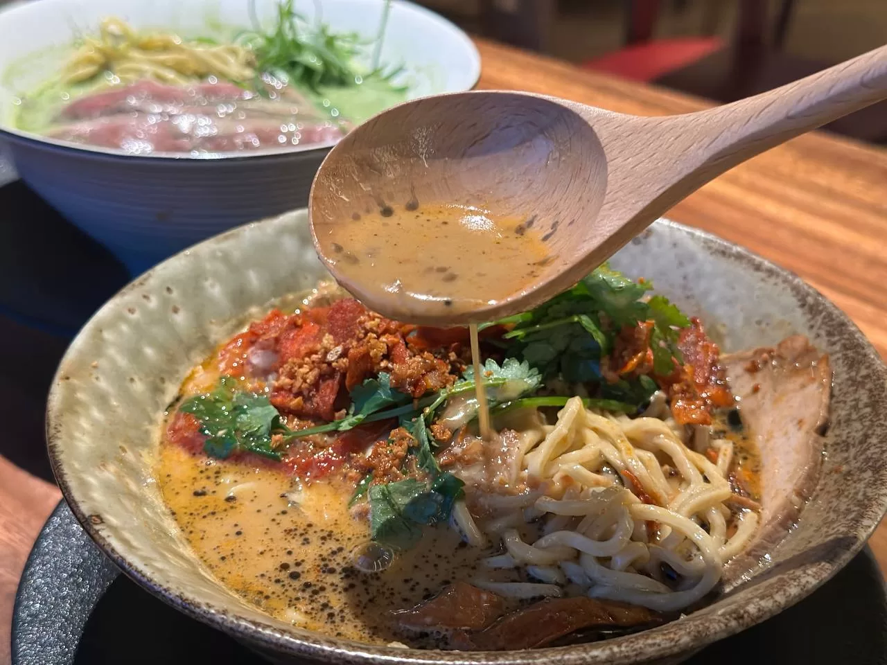 Mensho Tokyo - soup of garlic ramen