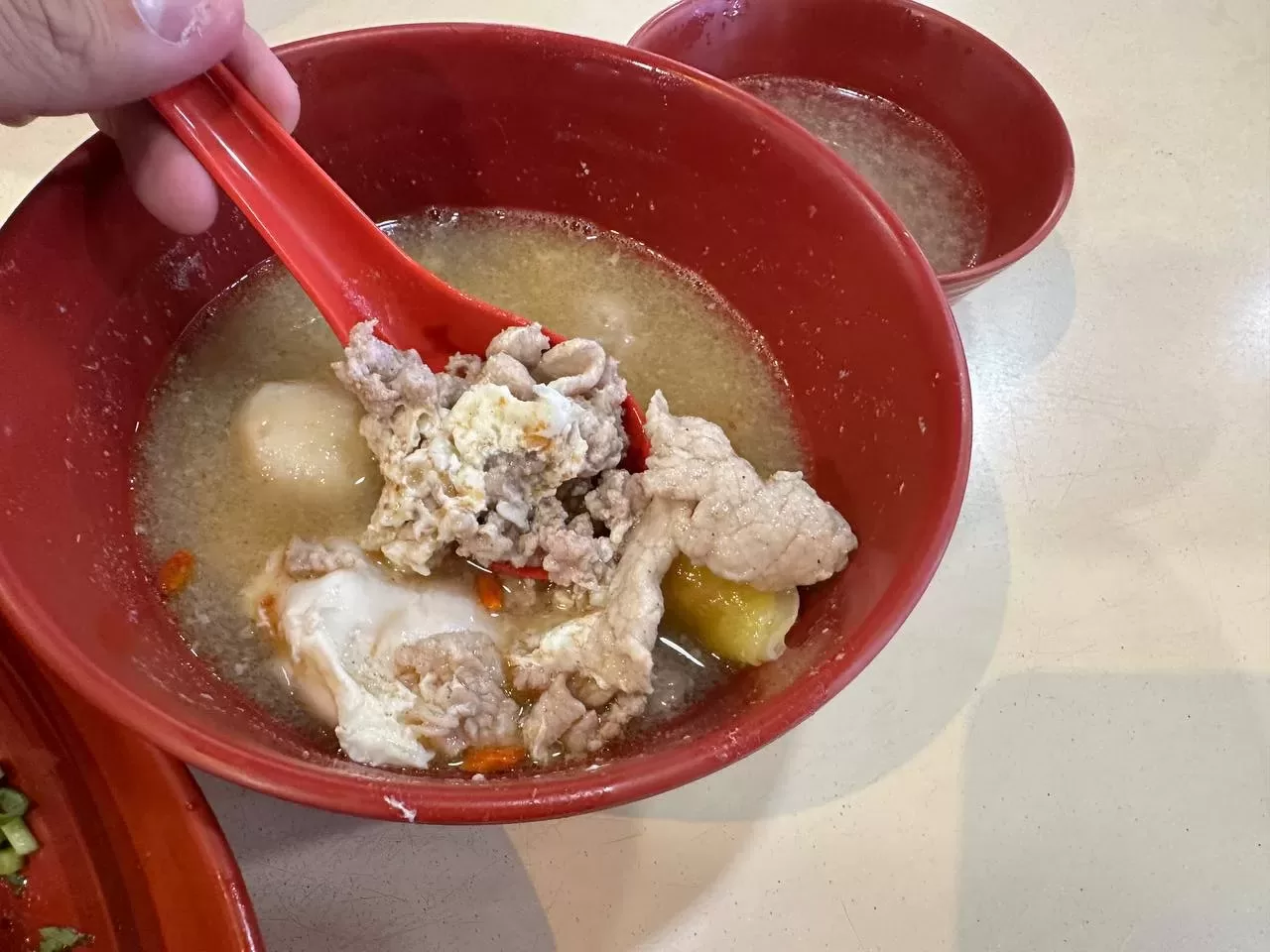 Ding Ji - minced meat in soup