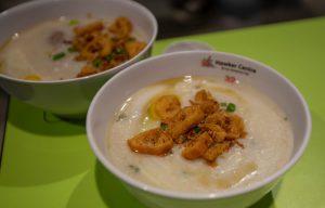 Botak Cantonese Porridge minced meat century egg