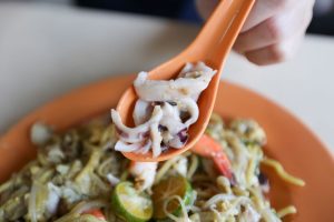 Swee Guan Hokkien Mee - close up of sotong