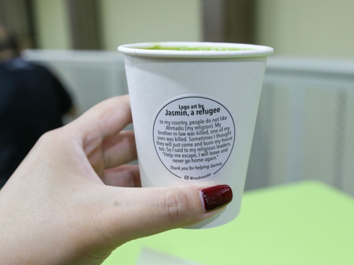 Mad Roaster - art on cup