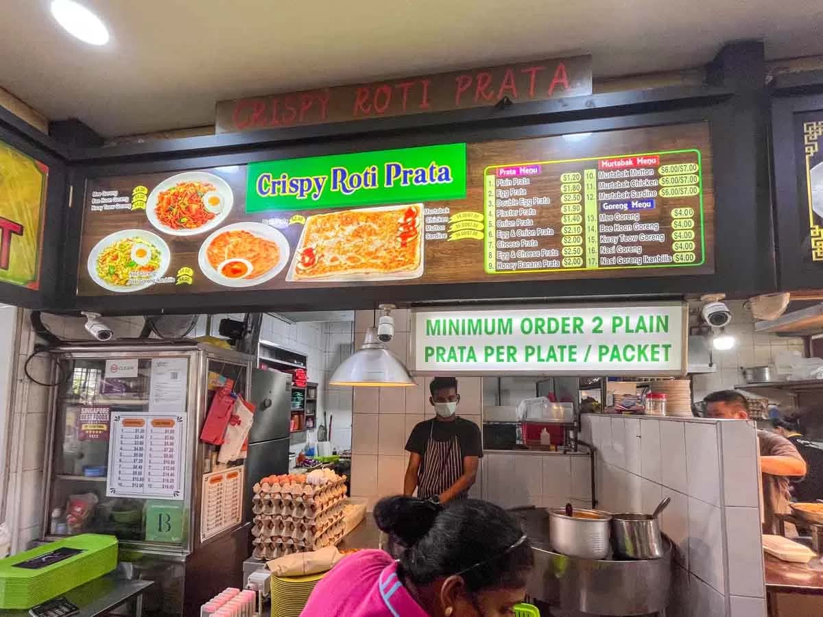 crispy roti prata - stall