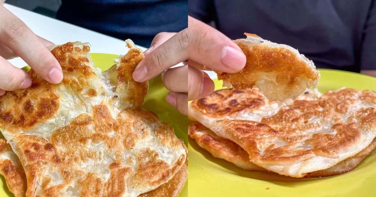 crispy roti prata - kosong break it