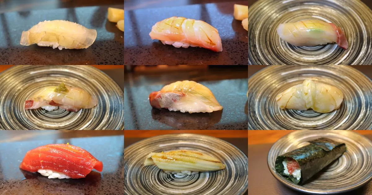 omakase - wakuda nigiri sushi