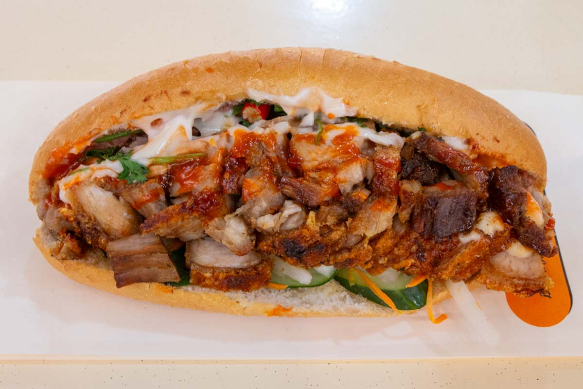 bu buong - roasted pork banh mi
