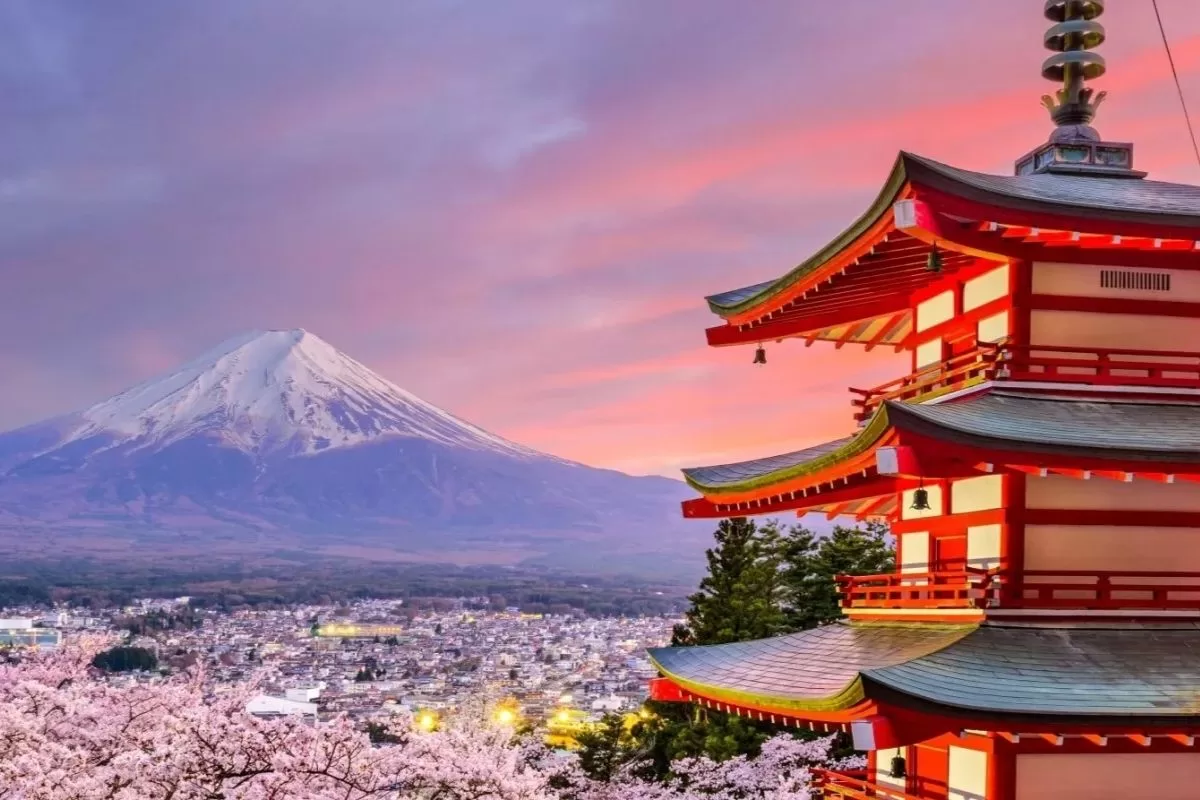 Trip.com hotel deals - view of Mount Fuji in Japan