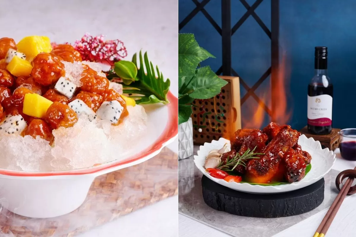 Yu Cun new outlet sultan gate - chilled sweet and sour pork, flaming red wine pork ribs