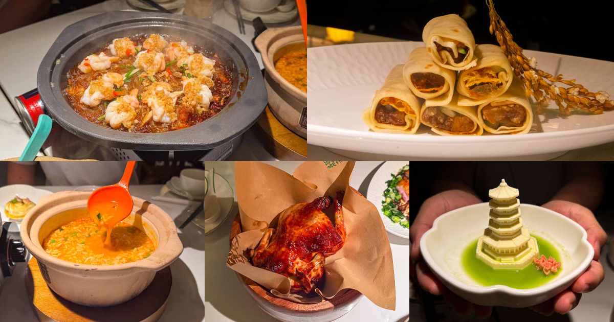 suntec city food guide - longjing restaurant dishes