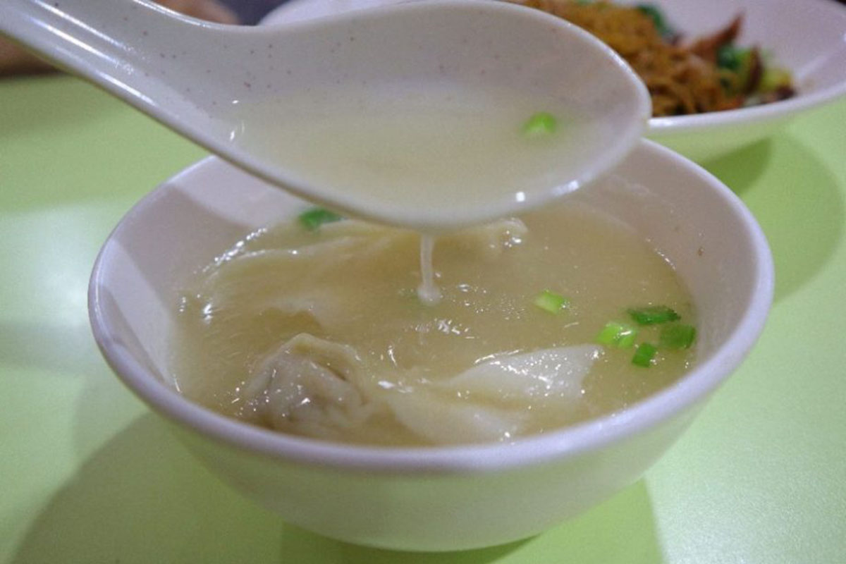 hk wanton mee - soup