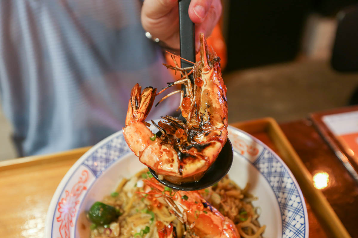 ebi bar - prawn closeup